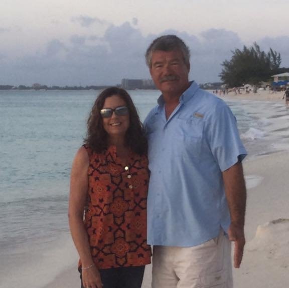 man and women on the beach